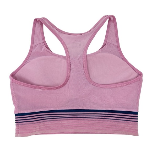 Nike Dri Fit Mesh Ombré Velvet Trim Sports Bra Size Medium - Picture 2 of 3